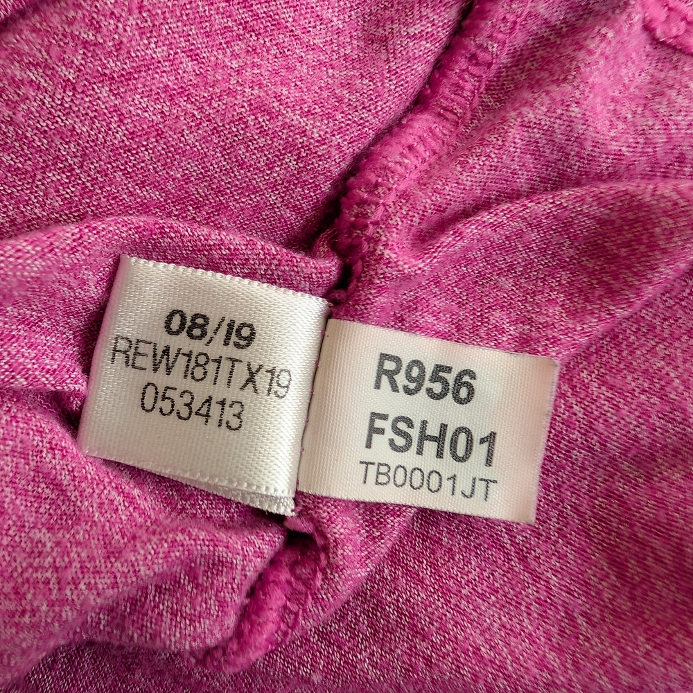 Womens Reebok Pink Heather Delta Logo Keyhole Back Muscle Tank Top - 2X - Picture 4 of 5